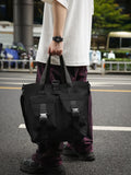 WIAOFELLAS  -  Crossbody bag men's large-capacity shoulder bag women's leisure messenger bag students' class bag solid color handbag