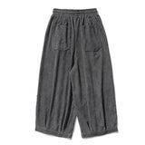 WIAOFELLAS  -  Autumn Winter Men Me's Corduroy Casual Pants Solid Wide Leg Pants Straight Trousers Male Thick Loose Streetwear Hip Hop Pants
