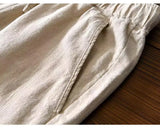 WIAOFELLAS  -  Spring Summer Men Cotton Linen Pants Solid Trousers Male Loose Hemp Casual Breathable Sports High Quality Pants For Male