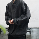 WIAOFELLAS  -  Develvet Base Shirt Men's Warm Autumn and Winter Style Long-sleeved T-shirt Teen Sweatshirt Casual Loose Pullover