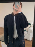 WIAOFELLAS  -  Spring Contrast Color Men's Jackets Korean Style Stand Collar Loose Double-ended Zipper Casual Coats Menswear