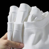 Wiaofellas  -  Print Casual Short Sleeve Cotton Men Women Loose T-shirt Simple Top Trendy Couple O Neck Casual Short Sleeve T shirt Tops