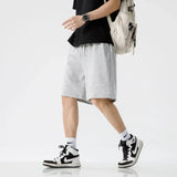 WIAOFELLAS  -  Men's Casual Shorts Summer Trendy Loose Sports Style for Men and Women The Same Solid Color Simple Pants