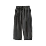 Wiaofellas  -  Men's Summer Thin Casual Pants Loose Ice Silk Wide Leg Pants Quick-drying Sports Pants Black Gray 3XL 4XL 5XL