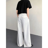 WIAOFELLAS  -  Baggy Black Suit Pants Mens Oversized Society Mens White Dress Pants Korean Loose Wide Leg Pants Mens Office Formal Trousers