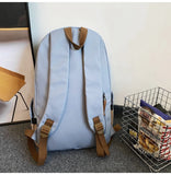 WIAOFELLAS  -  Fashion Women's Nylon Cloth Solid Color Large Capacity Student Schoolbag Simple Casual Ladies Outdoor Versatile Travel Backpack
