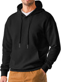 WIAOFELLAS  -  Autumn Men's Clothing Streetwear Leisure Hooded Sweatshirt Casual Retro Solid Long Sleeve Fashion Pullover Hoodie Sportwear