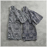 WIAOFELLAS  -  High street fashion shirt Men's Hawaiian short sleeve couple dress men's summer top Beach Cuban collar shirt