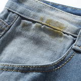 WIAOFELLAS  -  Men Distressed Ripped Jeans Motorcycle Pants Men Biker Jeans Fashion Motorcycle Hole Denim Pants Man Street Hip Hop Trousers