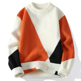 WIAOFELLAS  -  Pull Homme New Winter Top Grade Luxury Handsome Pullover Men Korean Harajuku Mens Christmas Sweaters Thick Warm Sweater Man