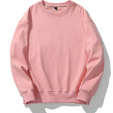 WIAOFELLAS  -  New Men's Autumn Velvet Sweatshirts Round Neck Solid Color Long Sleeved Tops Couples Coat Women Sweatshirt Casual Clothing MY542