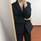 WIAOFELLAS  -  Mens Suit Casual Versatile Korean Style Jacket  Autumn Business Casual Ins Trend Luxury  Loose Slim Fit Outfit Men’s Clothing