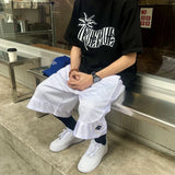 WIAOFELLAS  -  Spring And Summer New Style Trendy T-Shirt For Men Retro Coconut Tree Pattern Y2k Casual Fashionable Simple Cotton Top