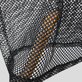 WIAOFELLAS  -  Men T Shirt Mesh See Through Shiny O-neck Short Sleeve Tee Tops Summer Streetwear Loose 2025 Party Sexy Men Clothing