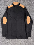 WIAOFELLAS  -  Spring Autumn Men Vintage Patchwork Long Sleeves Jacket Jacquard Wrist Embroidery Zipp Cardigan Top Fashion Slim Coat