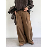 WIAOFELLAS  -  Japanese Streetwear Cargo Pants Men Autumn Drape Trousers Retro High Waist Straight Wide Leg Pants Loose Casual Men's Pants