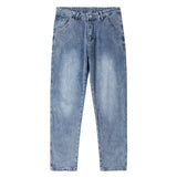 WIAOFELLAS  -  Straight Leg Jeans Men Spring Summer New Trend Retro Loose Thin Breathable Casual Pants Fashion Everything Practical Jeans