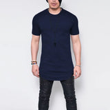 Wiaofellas  -  Men's White Slim T-Shirt Summer Short Sleeve Round Neck Tees Casual Youth Breathe Soft Cotton Top Basic Male Clothing