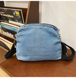 WIAOFELLAS  -  Canvas cash register shoulder messenger bag multi-layer cloth bag unisex wallet