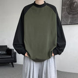 WIAOFELLAS  -  Spring Autumn New Casual Sweatshirts Men Harajuku Loose Streetwear Hoodies Male O-Neck Patchwork Pullover Hoody Plus Size M-8XL