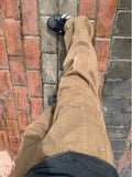 Wiaofellas  -  Brown Straight Leg Workwear Trousers Men Summer Loose Logging Sle High Street Vibe Knife  Casual Pants Youth Faion