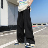 WIAOFELLAS  -  Japanese Cityboy Pants High Street Ins Drape Khaki Work Pants Men's Loose Straight Floor Skateboard Pants