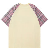 Wiaofellas  -  T Shirts Men Harajuku Oversized Hip Hop Streetwear T-shirt Color Block Patchwork Loose Short Sleeve Tee Tops Man Y2K Tshirt