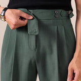Wiaofellas  -  Men's Light Luxury Naples Slim-fit Dress Pants Casual Italy Retro Premium Elegant Popular Leisure Suits Trousers New Spring