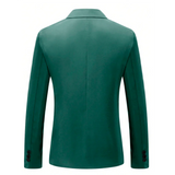 WIAOFELLAS  -  Men's Long-Sleeved Commuter Business Casual Office Suit Jacket With A Lapel And A Button Prom Suits For Men Wedding Suit