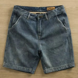 WIAOFELLAS  -  Men 2025 Summer Fashion Solid Color Pockets Jeans Shorts Men's Loose Casual Short Pants Male High Waist Straight Shorts P899