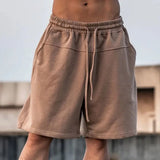 WIAOFELLAS  -  Shorts Mens Summer Daily Gym Fitness Sports Trainig Casual Shorts Versatile Comfortable Solid Simple Trendy Mens Cloths