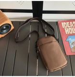 WIAOFELLAS  -  Crossbody bag men's lightweight simple shoulder bag fashion mobile phone bag sports purse multifunctional neck bag