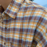 Wiaofellas Style Korean Checkered Color Matching Men's Casual Shirt Spring New Fashionable Turn-down Collar Loose Tops 2A2038