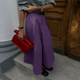 WIAOFELLAS  -  Men Wide Leg Pants Solid Color Button Joggers Loose Trousers Men Streetwear Pleated Fashion Casual Male Pants S-5XL