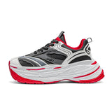 WIAOFELLAS  -  Autumn Men Casual Sneakers 7cm Chunky Platform Sports Shoes Brand Tennis Running Sneakers Male Breathable Outdoor Walking Shoes