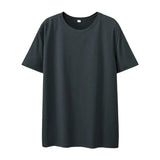 WIAOFELLAS  -  Short-sleeved T-shirt Men's 210G Cool-sensing Base T-shirt Summer New Half-sleeved Round Neck Shirt