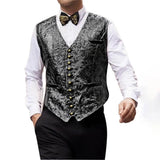 WIAOFELLAS  -  Autumn And Winter New Men's Solid Color V-Neck Vest Jacket French Retro Fashion Trend Slim Casual Breathable Niche Men's Tops