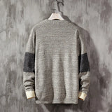 WIAOFELLAS  -  Autumn/Winter Men's Japanese Casual Loose Round Neck Pullover Sweater