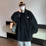 WIAOFELLAS  -  Vintage Jackets Men Japanese Style Shirring Coats Preppy Simply Chaquetas Teens All-match Autumn Clothes Handsome  Outwear