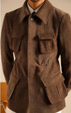 WIAOFELLAS  -  Luxury Italian Fashion Lapel Top Male Trench Coat Jacket Men Casual Office Jacket Men's Business Versatile Senior Mantel Wolle