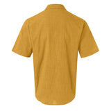 WIAOFELLAS  -  British Men'S Shirt New Summer Solid Color Casual Lapel Simple Breathable Top Comfortable Open-Collar Men'S Loose Beach Shirt