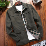 WIAOFELLAS  -  Jacket men's spring loose cotton men's jacket Nice new spring and autumn casual jacket coat male
