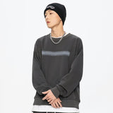 Wiaofellas spring new trendy men and women fashion high quality round neck sweater high street hip hop dance loose casual top