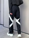 Wiaofellas  -  Casual Men's Suit Pants Personalized Contrast Color Ribbon Decorative Design Korean Style Slim New Trousers 2A1845