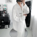 WIAOFELLAS  -  Spring New Simple Solid Color Versatile Men Shirt Fashion Casual Cardigan