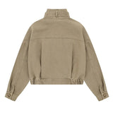 Wiaofellas  -  Spring Autumn  Men's Loose Stand Collar Zippers Safari Style Jacket Trend Casual High Street Coat