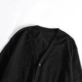 WIAOFELLAS  -  Thin Knitted Sweater Solid Color Versatile Spring and Autumn New Style Men's Korean Cardigan Simple Casual Sweater Jacket