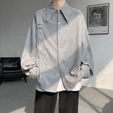 Wiaofellas  -  Spring New Simple Solid Color Design and Temperament Men's Shirt Fashionable Casual Shirt