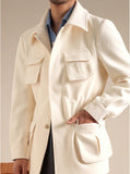 WIAOFELLAS  -  Luxury Italian Fashion Lapel Top Male Trench Coat Jacket Men Casual Office Jacket Men's Business Versatile Senior Mantel Wolle