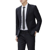 Wiaofellas  -  New (Blazer+ Vest + Pants) Fashion Business Men's Professional Dress Solid Color Trend Casual Gentleman Slim Groom Suit M-6XL